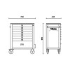 Cassettiera mobile Beta Worker BW 2400S 8/E-L